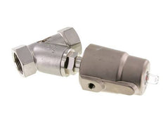 G1'' PTFE 16bar NC Válvula de asiento inclinado Acero inoxidable/Latón AL2