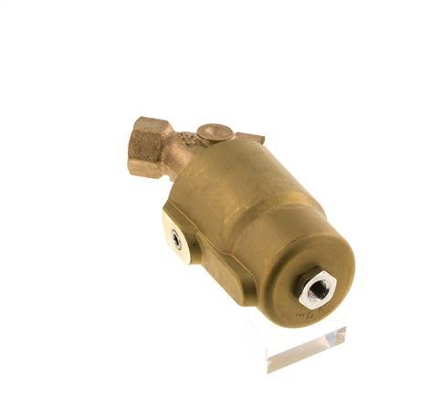 G1/2'' PTFE/NBR 16bar NO Válvula de asiento inclinado Latón AL2
