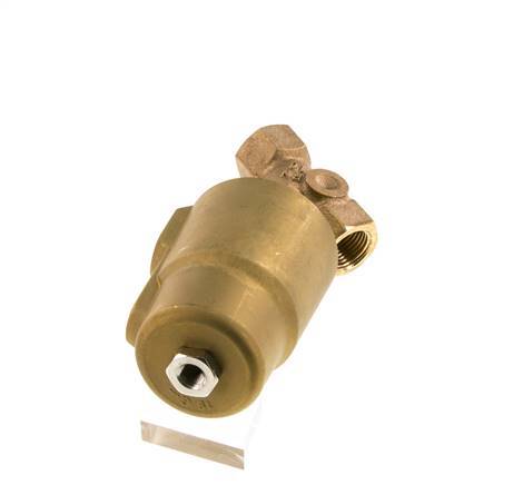 G1/2'' PTFE/NBR 16bar NO Válvula de asiento inclinado Latón AL2