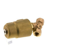 G1/2'' PTFE/NBR 16bar NO Válvula de asiento inclinado Latón AL2
