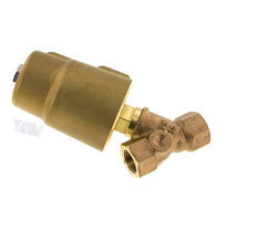 G1/2'' PTFE/NBR 16bar NO Válvula de asiento inclinado Latón AL2