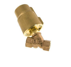 G1/2'' PTFE/NBR 16bar NO Válvula de asiento inclinado Latón AL2
