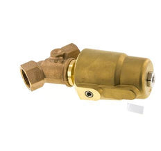 G3/4'' PTFE/NBR 16bar NO Válvula de asiento inclinado Latón AL2