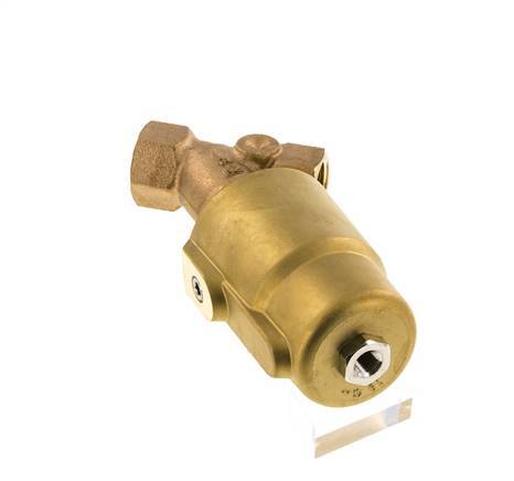G3/4'' PTFE/NBR 16bar NO Válvula de asiento inclinado Latón AL2