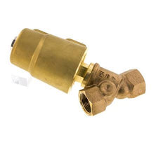G3/4'' PTFE/NBR 16bar NO Válvula de asiento inclinado Latón AL2
