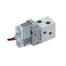SMC Válvula Solenoide Neumática 5/2 Vías En Línea M5x0.8 Con Rectificador - VF1220-5LO1-M5