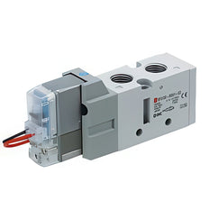 SMC Válvula Solenoide Neumática De 5/2 Vías En Línea G1/4'' Con Rectificador - VF3233K-5YO1-02F
