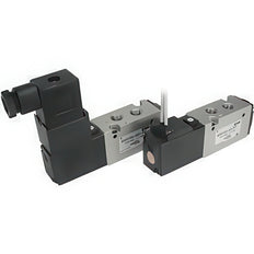 SMC Válvula Solenoide Neumática En Línea De 5/3 Vías Rosca-G - VFS1430-5YOB-01F-Q