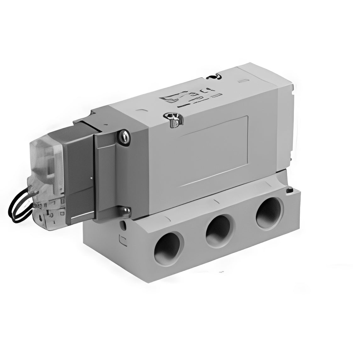 SMC Válvula Solenoide Neumática De 5/3 Vías Placa Base Con Rosca Rc Y Rectificador - VF5344K-5YO1