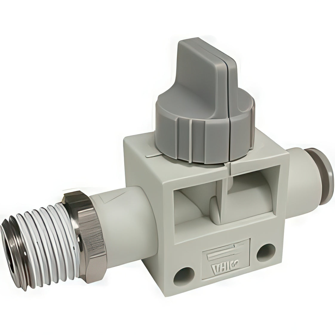 SMC Válvula Neumática Operada Por Dedo 2/2 Vías 8mm Push-In - VHK2A-08F-08F