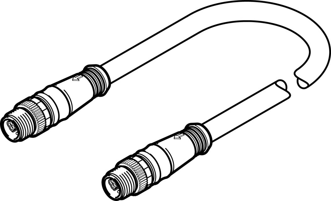 Festo Cable De Conexión Conector Híbrido M12x1 1.5m - 564192