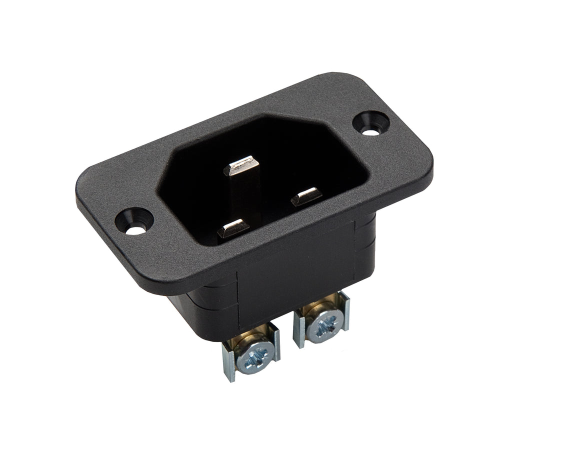 Martin Kaiser Conector para aparatos con toma de tierra C22 negro con brida - 836/sw [25 unidades]