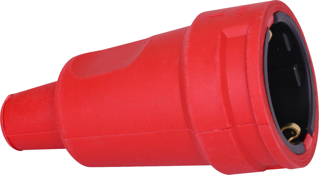 Kopp Contraste Enchufe RA Goma Rojo 16A - 180412000 [5 Piezas]