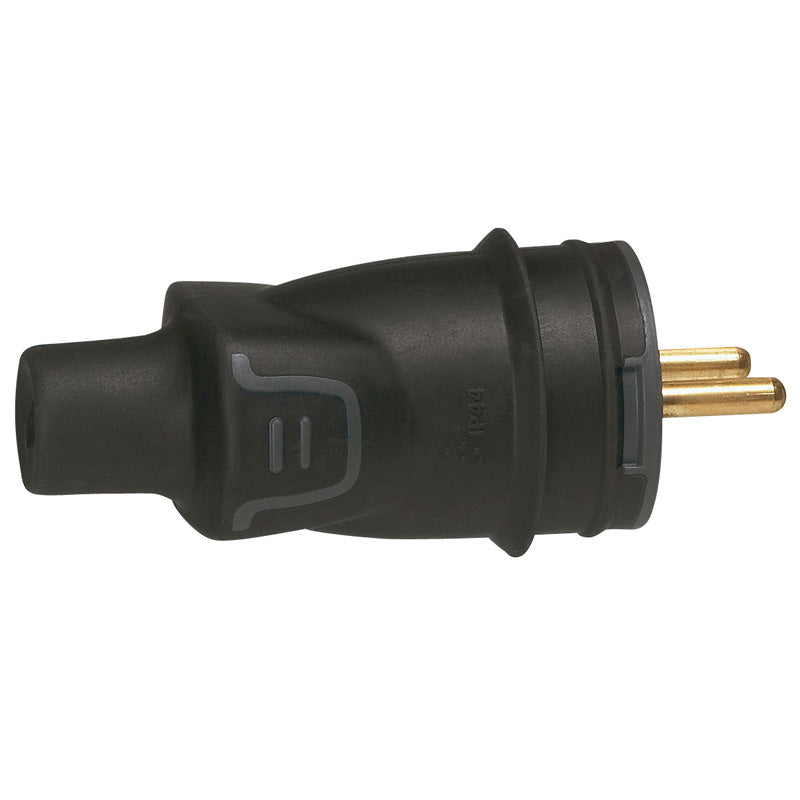 Legrand Enchufe 2P Con Tierra 16A Plástico Negro - 050445 [10 Piezas]