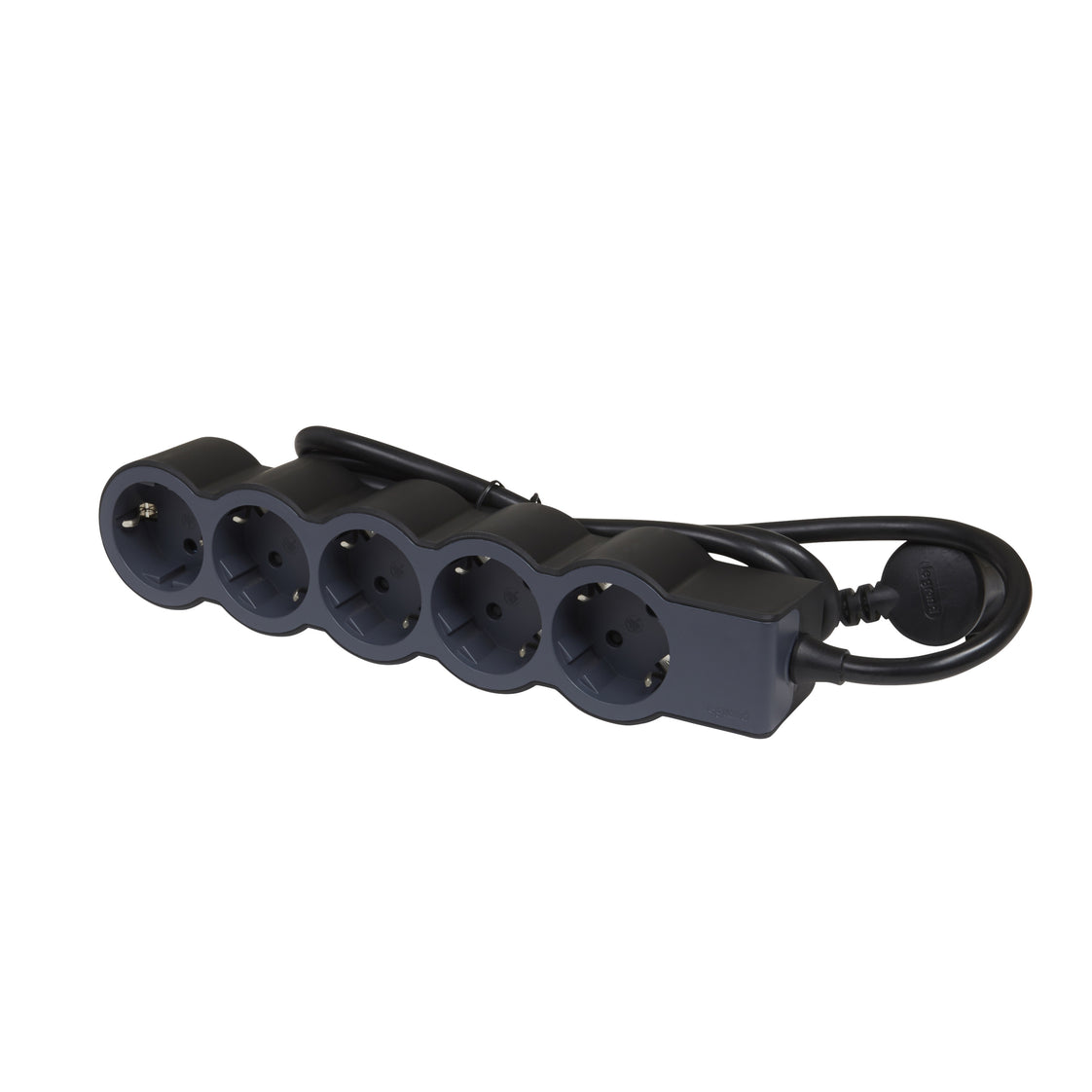 Legrand Enchufe Estándar 5x2P+A Cable 1,5M Negro (Enchufe Europeo) - 694556 [10 Piezas]