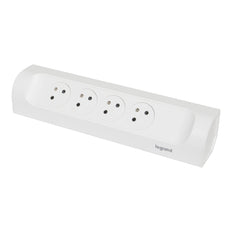 Legrand Enchufe Montable 4x2P Sin Cable Blanco 90 Grados (Enchufe Europeo) - 049408 [5 Piezas]