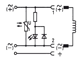 Conector 12-24V AC/DC (DIN - A) Con LED y Varistor - Burkert 2508 008367