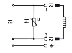 Conector 100-240V AC/DC (DIN - A) Con Varistor - Burkert 2508 008372
