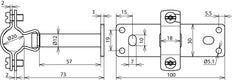 Soporte de conductores Dehn HVI W70 Ex 20mm Distancia 70mm - 275440 [10 Piezas]