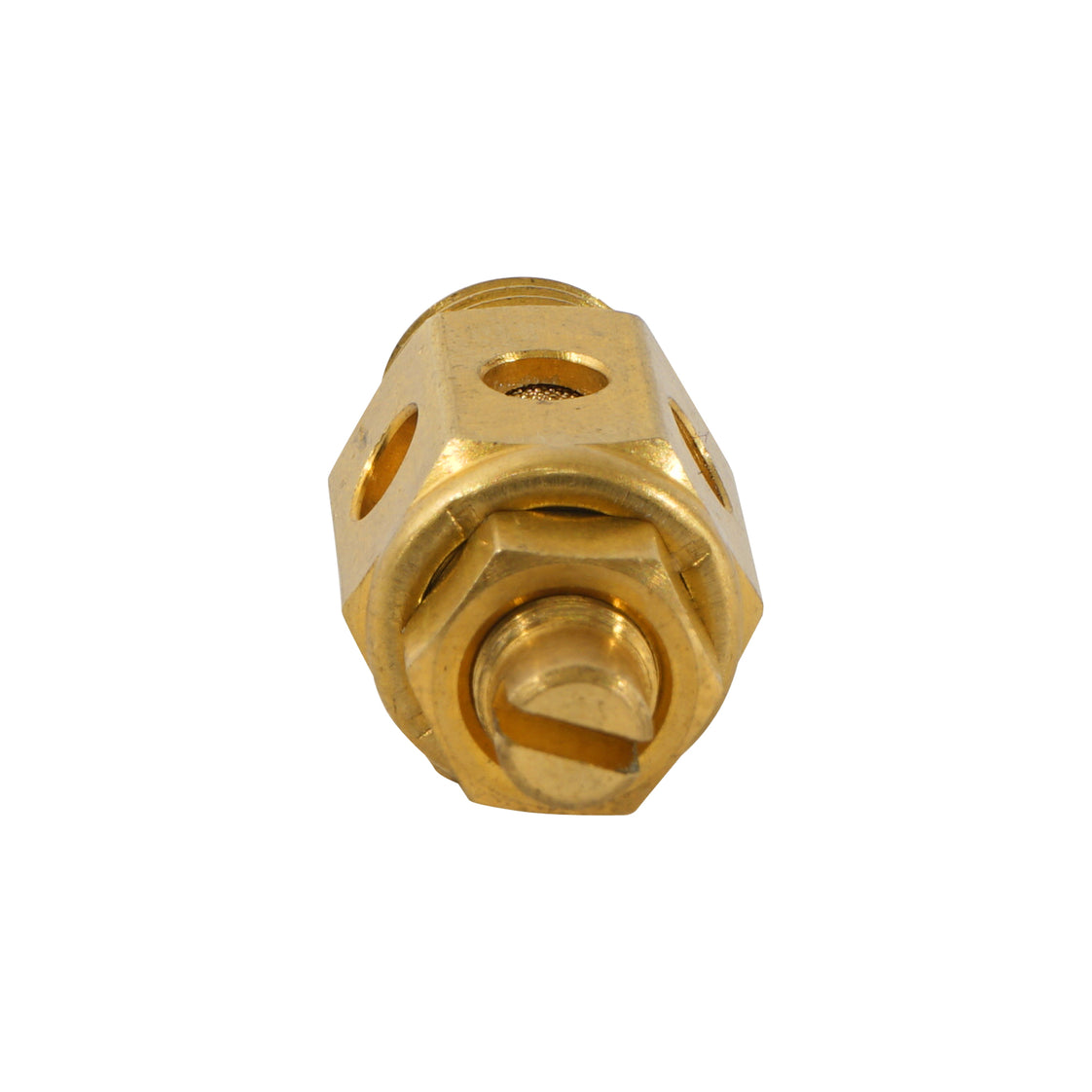 Válvula de mariposa de latón 1/4" NPT con silenciador [50 piezas]