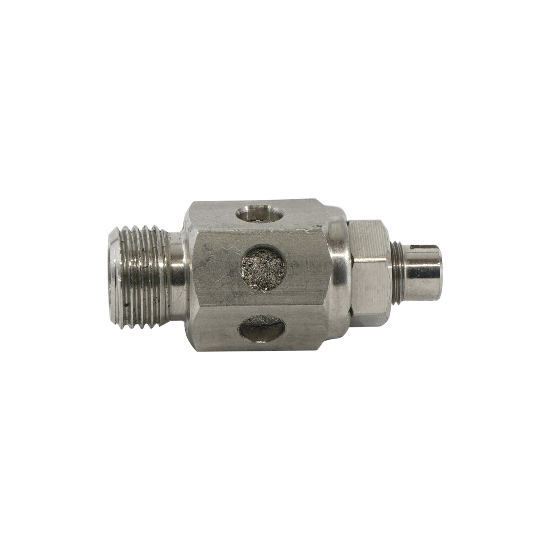 Válvula de mariposa de acero inoxidable R1/2" con silenciador