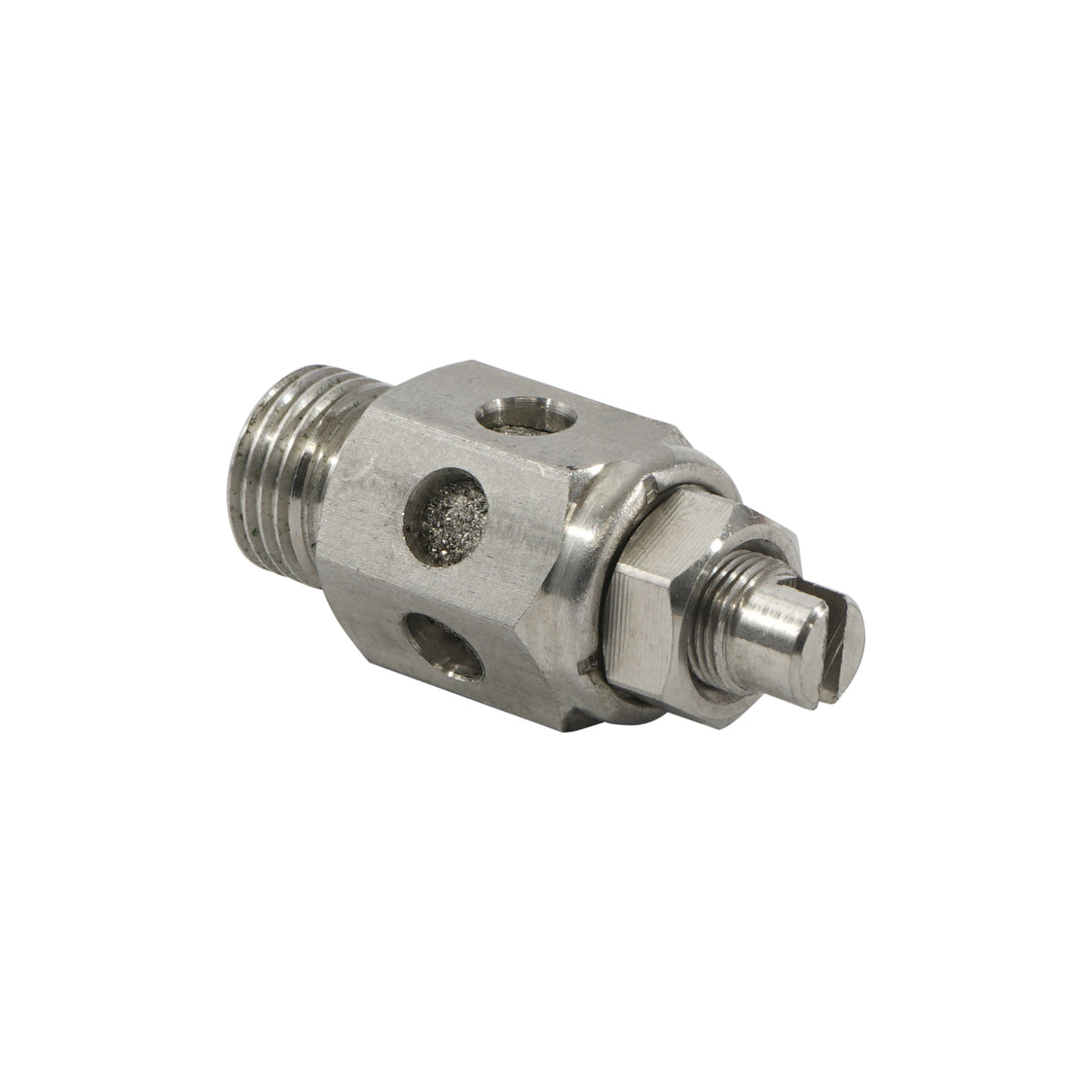 Válvula de mariposa de acero inoxidable G1/2" con silenciador