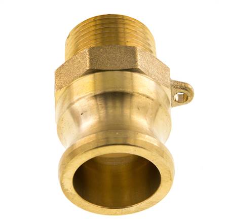 Acoplamiento de latón Camlock DN 20 (3/4'') R 3/4'' rosca macho tipo F MIL-C-27487