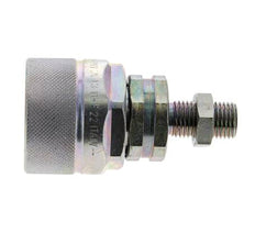 Acero DN 12.5 Acoplamiento hidráulico Tapón 8 mm L Anillo de compresión Mampara ISO 14541/8434-1 D M36 x 2