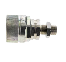 Acero DN 12.5 Acoplamiento hidráulico Tapón 10 mm L Anillo de compresión Mampara ISO 14541/8434-1 D M36 x 2