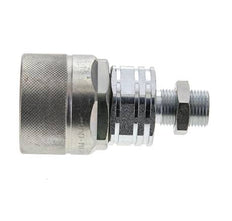 Acero DN 20 Acoplamiento hidráulico Tapón 12 mm L Anillo de compresión Mampara ISO 14541/8434-1 D M42 x 2