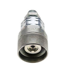 Acero DN 20 Acoplamiento hidráulico Tapón 12 mm L Anillo de compresión Mampara ISO 14541/8434-1 D M42 x 2