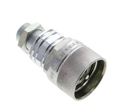 Acero DN 20 Acoplamiento hidráulico Tapón 15 mm L Anillo de compresión Mampara ISO 14541/8434-1 D M42 x 2