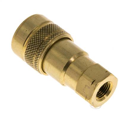 Acoplamiento hidráulico de latón DN 5 con rosca NPT hembra de 1/8 de pulgada ISO 7241-1 B D 10,9mm