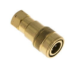 Acoplamiento hidráulico de latón DN 5 con rosca NPT hembra de 1/8 de pulgada ISO 7241-1 B D 10,9mm