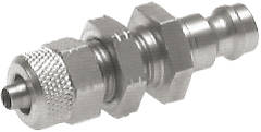 Acero inoxidable 316L DN 5 Acoplamiento de aire Tapón 6x8 mm Tuerca de unión Mampara
