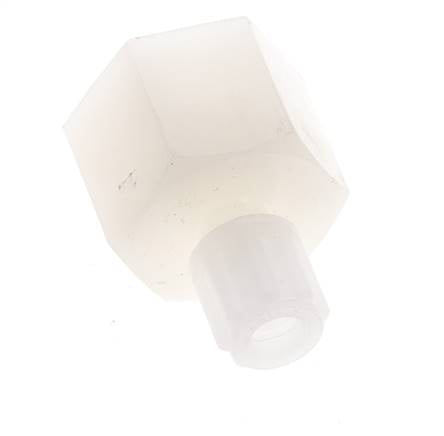 Racor de compresión recto de PVDF 8x6 mm y G1/2'' con rosca hembra 10 bar