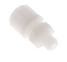 14x12mm & G1/4'' Racor de compresión recto de PVDF con rosca macho 10 bar