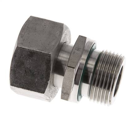 22L y G3/4'' Acero Inoxidable Giratorio Recto con Rosca Macho 160 bar FKM Ajustable ISO 8434-1