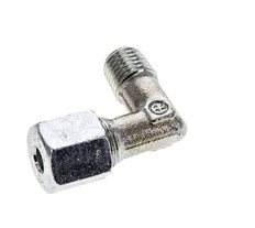 6S & M12x1.5 (con) Accesorio de corte acodado de acero zincado con rosca macho 630 bar ISO 8434-1