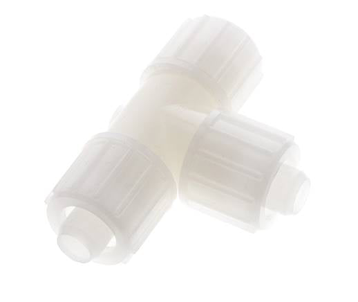 20x13mm PVDF Tee De Forma T Racor De Compresión 10 Bar PVC Y PA
