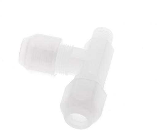 6x8mm & R1/8'' PP Right Angle Hose Fitting with Male Threads 10bar/145psi [2 Piezas]