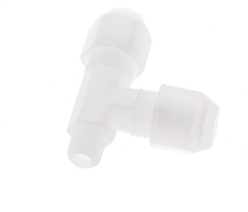 6x8mm & R1/8'' PP Right Angle Hose Fitting with Male Threads 10bar/145psi [2 Piezas]