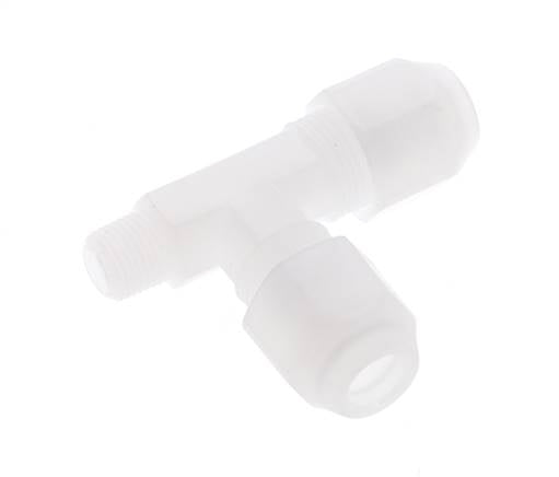 6x8mm & R1/8'' PP Right Angle Hose Fitting with Male Threads 10bar/145psi [2 Piezas]