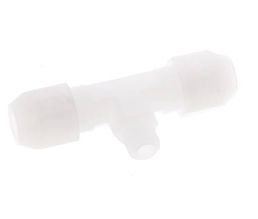 6x8 Mm&R1/8'' Pvdf Forma T Accesorio De Manguera Con Rosca Macho 10Bar/145Psi