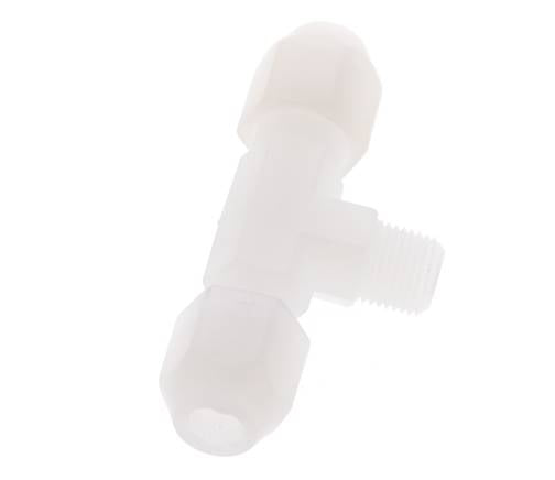 4X6 Mm&R1/8'' Pvdf Tee En Forma De T Con Rosca Macho 10Bar/145Psi