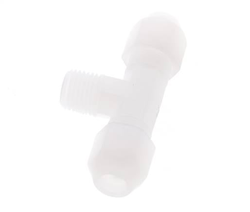 6x8 Mm&R1/4'' Pvdf T-Forma Tee Conexión De Manguera Con Rosca Macho 10Bar/145Psi