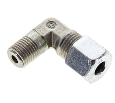 1/4'' NPT Macho x 8S Codo de acero galvanizado de 90 grados Anillo de corte 630 Barra DIN 2353