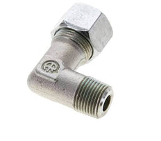 3/8'' NPT Macho x 12S Codo de acero galvanizado de 90 grados Anillo de corte 630 Bar DIN 2353