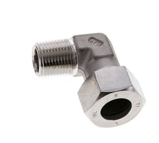 1/2'' NPT Macho x 18L Acero inoxidable Codo de 90 grados Anillo de corte 315 Barra DIN 2353
