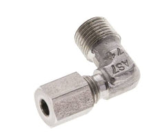 1/8'' NPT Macho x 4LL Acero inoxidable Codo de 90 grados Anillo de corte 100 Bar DIN 2353